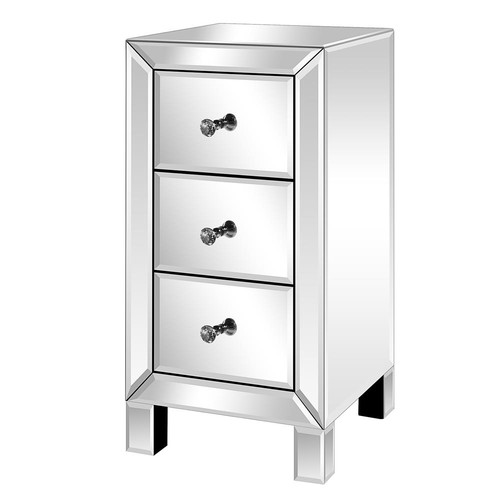Mirrored end table - end,